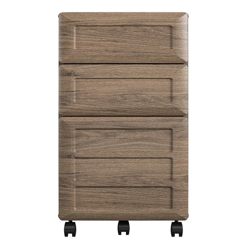 Ameriwood Home Pursuit Mobile File Cabinet, Rustic Oak