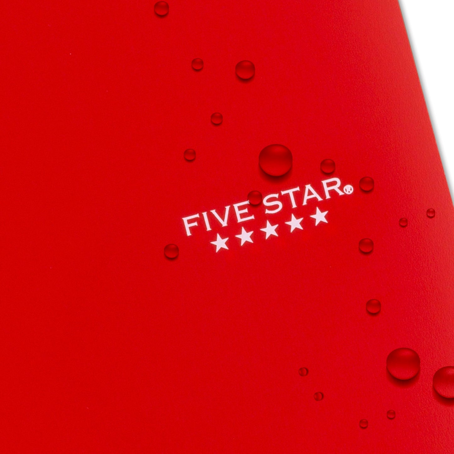 Five Star Spiral Notebook + Study App, 5 Subject, College Ruled Paper, 8-1/2" x 11", 200 Sheets, Fights Ink Bleed, Water Resistant Cover, Fire Red (72077), (Pack of 6)