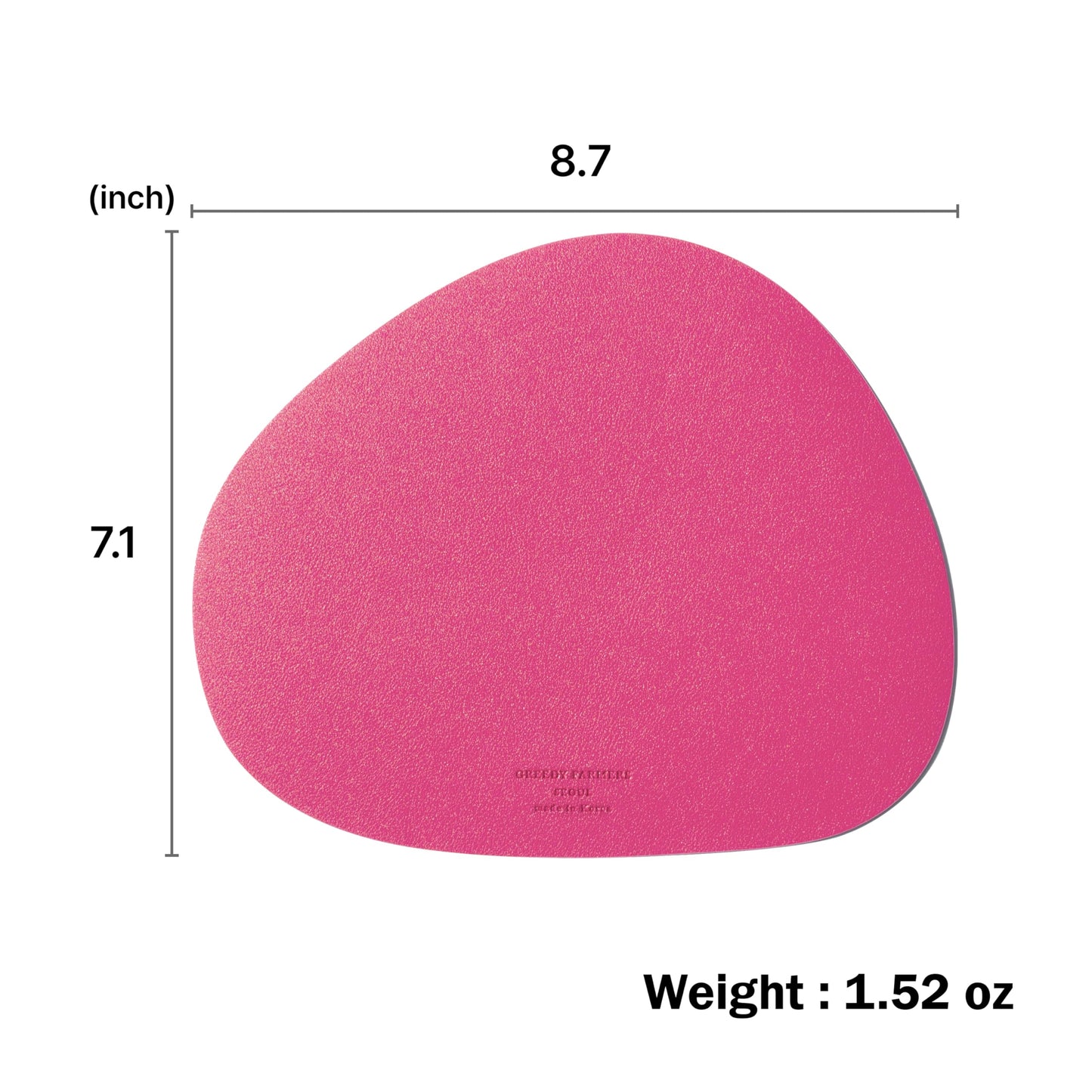 GREEDY FARMERS Mouse pad, Non-Slip Washable Waterproof Computer Mouse pad (Hot Pink)