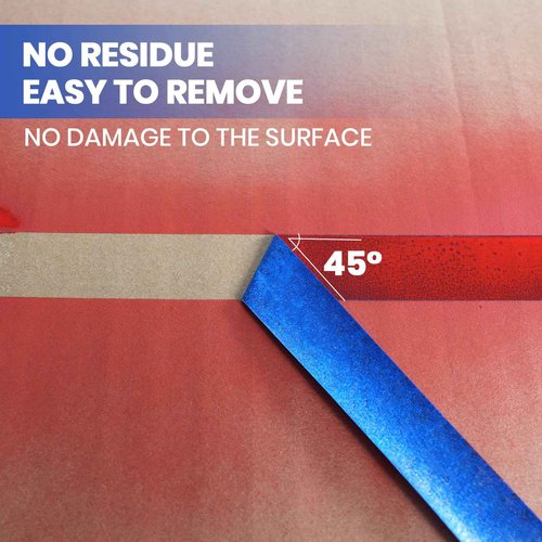 ADHES Blue Painters Tape Blue Tape Painting Tape for Walls,UV Anti,14 Days Clean Remove,1.88inch x 60yard,24Rolls