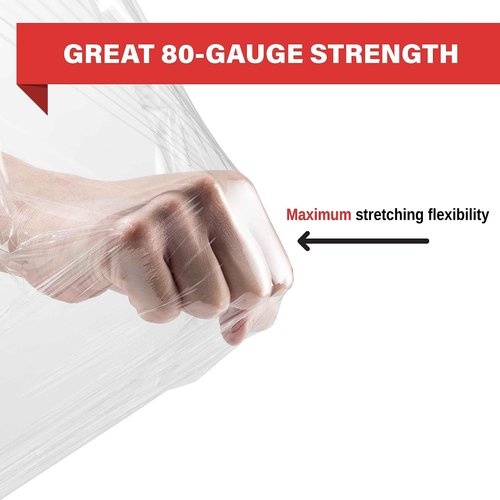 4 Pack 17.5" Clear Stretch Wrap and 2 Pack Mini Hand Stretch Wrap