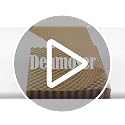 Deamoser Reusable Kraft Bubble Wrap Sheets 15" x 12" - 50 Sheets Eco-Friendly Moving & Shipping Cushioning