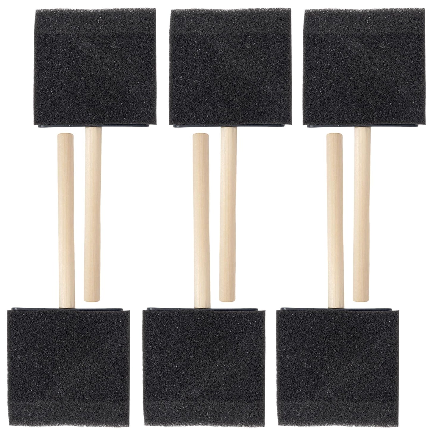 Clofiak 6 Pcs Foam Paint Brushes, 3 Inch Sponge Brushes