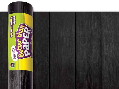 Fun Size Boxwood Better Than Paper® Bulletin Board Roll & Fun Size Vertical Black Wood Better Than Paper Bulletin Board Roll Large