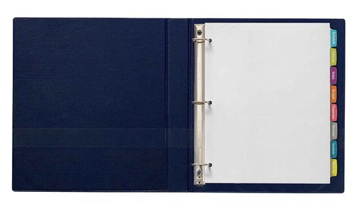 Avery Big Tab Printable White Label Dividers with Easy Peel, 8 Tabs, 20 Sets (14435)