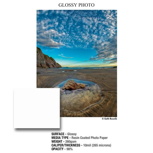 ILFORD Galerie 13x19” (25 sheets) Glossy Photo with high-gloss smooth surface, Instant Dry Archival Photo Inkjet Paper 10mil / 260gsm for Dye and Pigment ink printers, Made in Germany