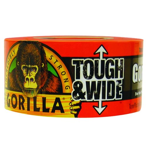 GORILLA 3" x 30 yds Duct Tape 17 Mil, Black - Heavy Duty Tape for Indoor & Outdoor Use, Waterproof & Weather Resistant with Strong Adhesive, Packing & Utility Supplies for Home & Office