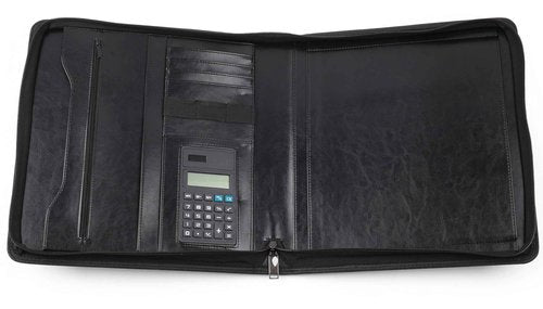 Dutymark 3 Ring Check Binder Portfolio, For Home Accountant & End-Stub Deskbook Checks - 3-on-a-Page Business Checks, Fit 3 & 9 Holes Check, Can Hold 250 Checks, Vinyl Leather Cover