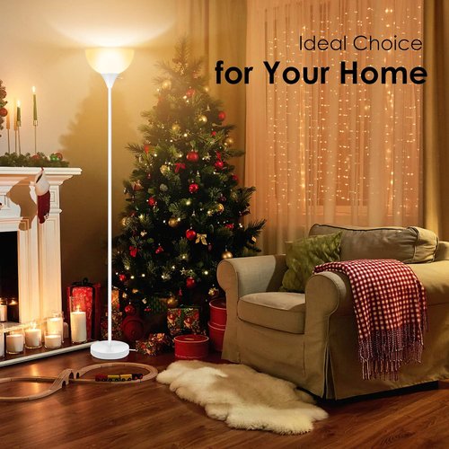 BoostArea LED Floor Lamp - 70.1” Modern Torchiere with Eye-Caring Design for Living Room & Office