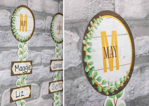 Teacher Created Resources Eucalyptus Happy Birthday Bulletin Board Set (Pack of 2)