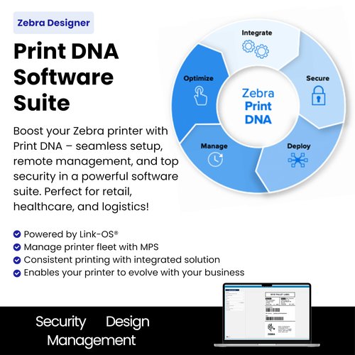 Zebra ZT421 Thermal Industrial Printer 6" | 203 DPI | No Ink Required | USB, Serial, Ethernet, Bluetooth 4.1, MFi | Touch Color LCD | Thermal Transfer | ZT42162-T010000Z