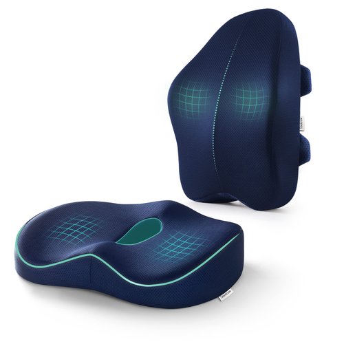 Back Cushions & Seat Cushions for Chair Car Seat Back Memory Foam Seat Cushion Back Chair Pillow Hemorrhoid Pillow Back&butt Rest Pillow Back Cushion for Back Pain Seat Cushion for Tailbone Pain