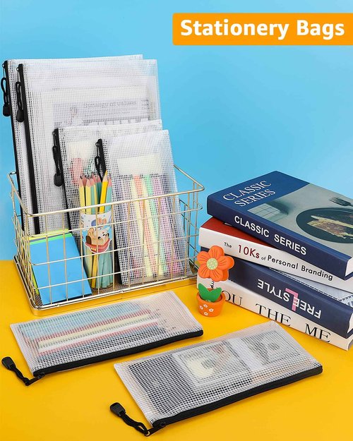 Umriox Zipper Pouch Bundle (18PCS 16.9x12.4 in & 48PCS 9.5x7.1 in)