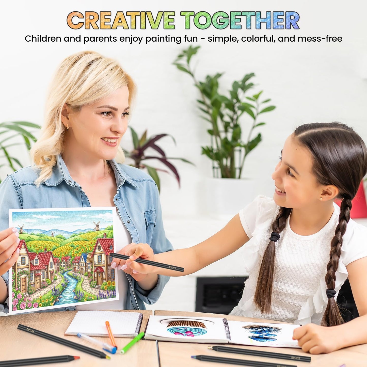 Yangmei Rainbow Colored Pencils - 24 Pack Easter Basket Stuffers for Kids Aged 5-12 | Trendy Art Supplies