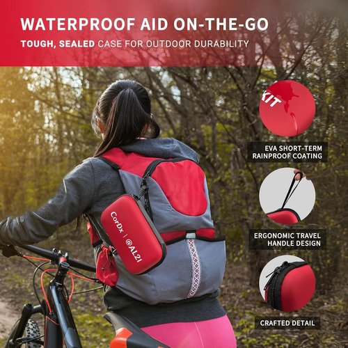 AL21 All-Purpose First Aid Kit - 184 Pieces for Home, Travel, Car & Office | Portable Emergency Supplies for Cuts, Scrapes & Burns