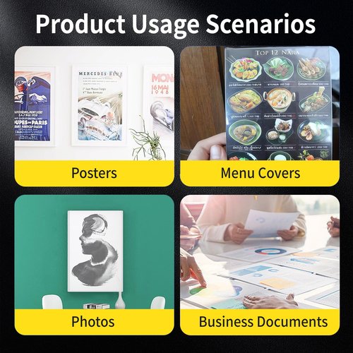 25-Pack 8.5 x 11 Inch Document-Toploaders - Premium Document Topload Holders, Crystal Clear Document Top loaders, Hard Plastic Page Sheet Protectors for Photos, Prints, Menu Covers and Work Papers