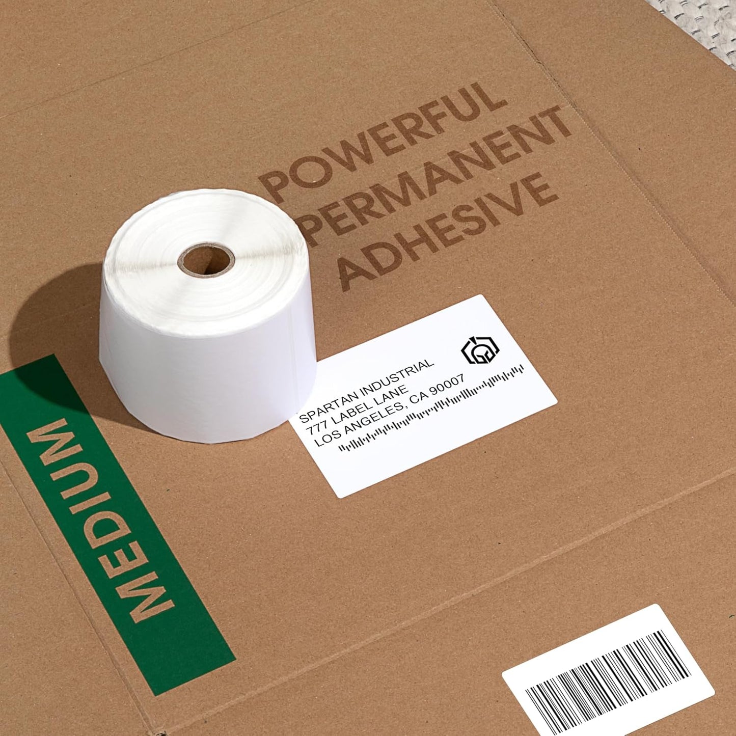 Spartan Industrial - Direct Thermal Labels | 2" X 1" Perforated UPC Barcode Labels (10 Rolls, 1300/Roll)