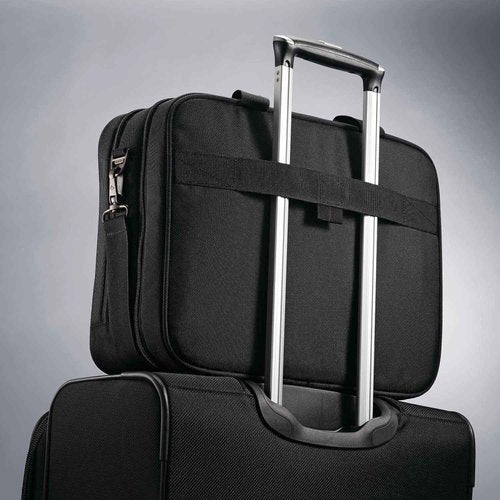 Samsonite Xenon 3.0 Gusset Check-Point Friendly Tech Locker Brief, Black, Double Gusset