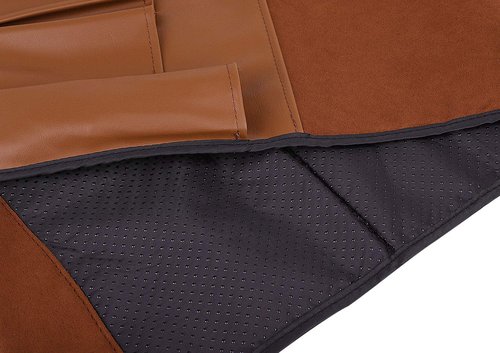 Luxury Leather Sofa Armrest Organizer, Non-slip Couch Sofa Chair Caddy with 5 Pockets for Phone, Book, Magazines, Tablet, Remote Control Holder Recliner Couch Tidy Hanging Storage Bag Arm Chair Tray