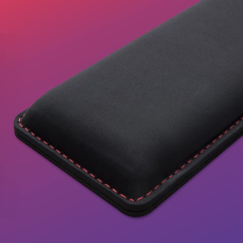 HyperX Wrist Rest - Full Sized - Cooling Gel - Memory Foam - Anti-Slip - Ergonomic - Keyboard Accessory, Black