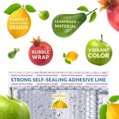 Amiff Silver Thermal Bubble Mailer, 6.5 x 10.5 Inches. 25 Pack Metallic Bubble Mailers. Self-Seal Insulated Mailers for Cold Shipping. Padded Envelopes Waterproof. Thermal Bag for Food, Cosmetics