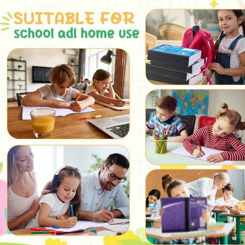 Fainne 50 Packs Primary Composition Notebook Bulk Primary Journal K-2 Grade 9 3/4 x 7 1/2 Inch Primarys Ruled Compositions Book for Kids Draw and Write School Supplies 100 Pages
