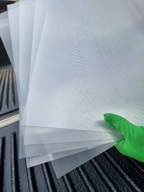 Transparent Lenticular Sheet - Blanks, Portrait, for Lenticular Printing, 3D/Morph/Zoom/Animation/Flip-Image Printing, Magic Tricks, Optical Illusion, Invisibility (100LPI 5 Sheets Adhesive Back)