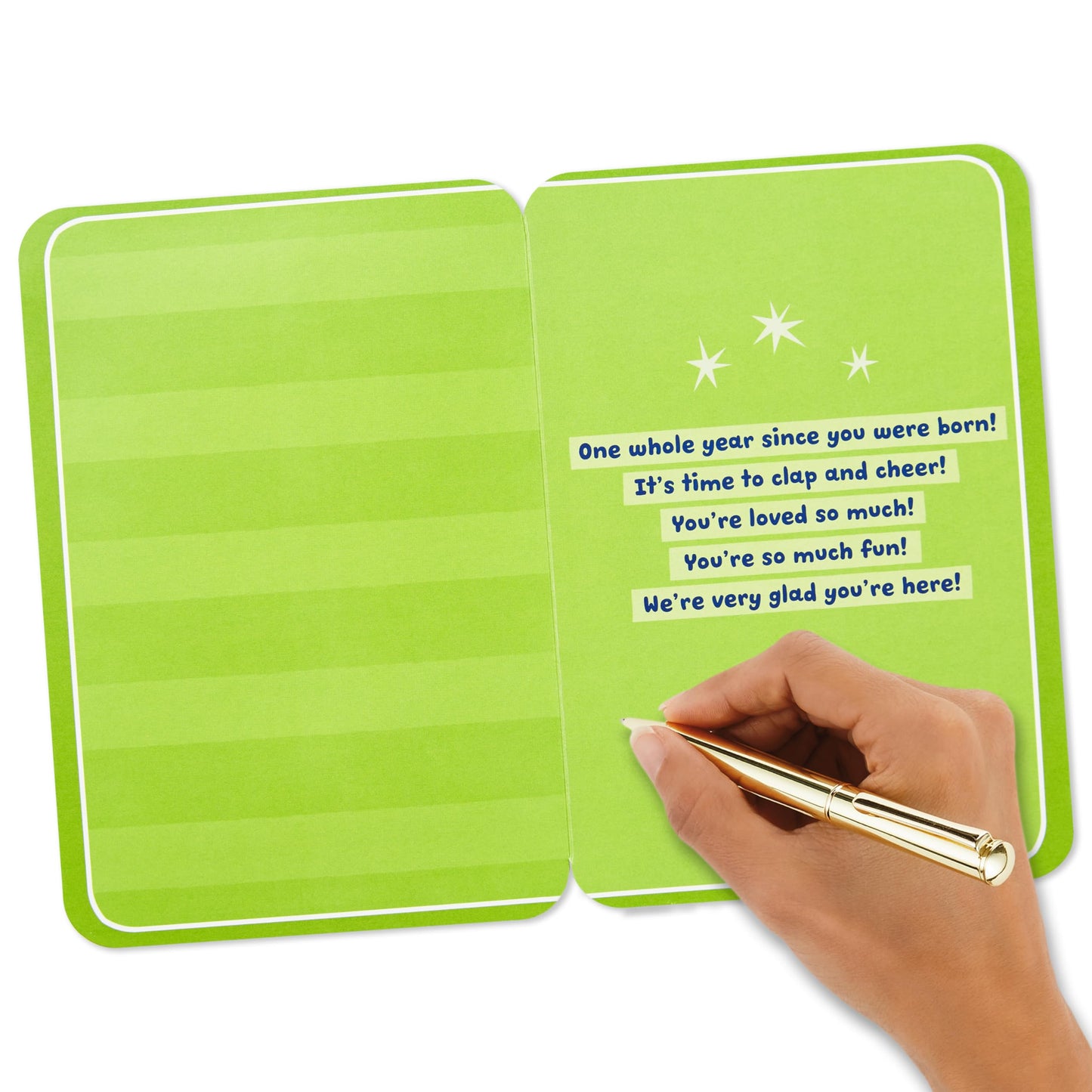 Hallmark 1st Birthday Card for Kids (Fuzzy Number)