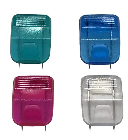 Tetra-Teknica (24-Pack) CWC-1053 Cubicle Fabric Partition Panel Hooks, Assorted Color