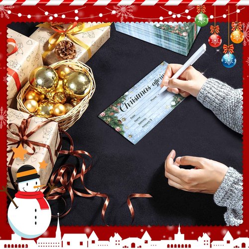 Cholemy 500 Pcs Christmas Offering Envelopes for Church - 6.3 x 3.1 Inch Tithes and Offering Envelopes for Religious Tithe Donation - Bulk Church Supplies