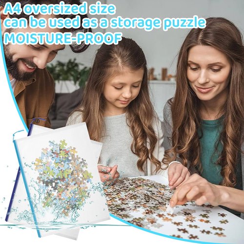 24pcs Mesh Zipper Pouch File Bags Puzzle Storage Bags, A4 13x9 Inches Large Reusable Zipper Pouches for Organizing Classroom Board Game Organization