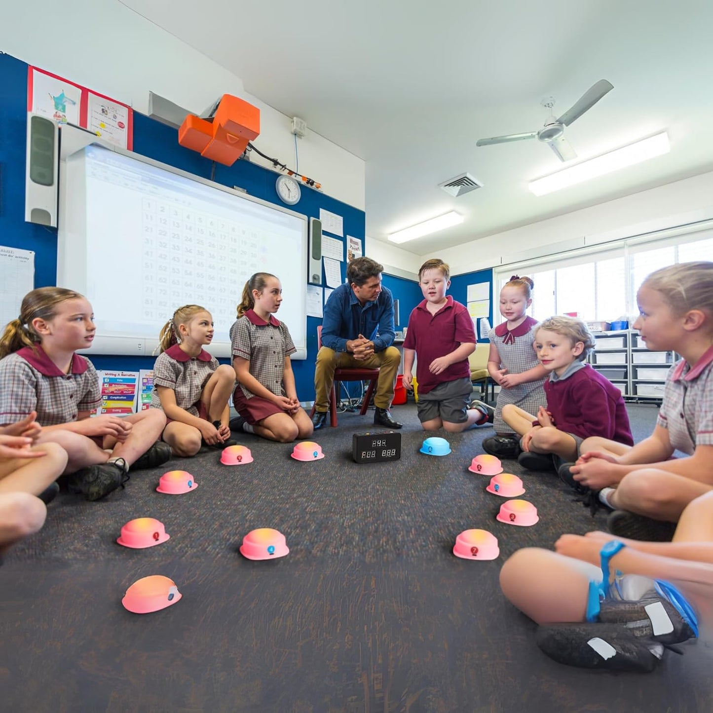 Trebisky Wireless Buzzer System - Game Show Kit for 10 Players | Interactive Fun & Easy Setup