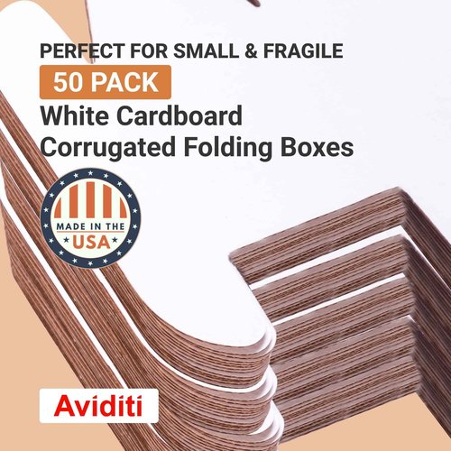 BOX USA Shipping Boxes Small 8'L x 7'W x 3'H, 50-Pack | Corrugated Cardboard Box for Packing, Moving and Storage 8x7x3 873
