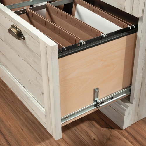 Sauder Barrister Lane Lateral File, White Plank Finish