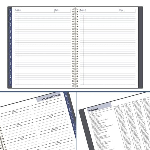AT-A-GLANCE 2026 Planner, Monthly, 8-1/2" x 11", Large, DayMinder, Gray (GC4700726)
