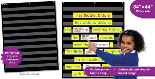 Teacher Created Resources, Black 10 Pocket Chart (TCR20744)