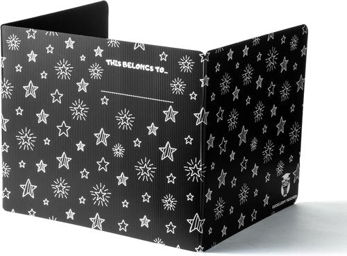 EasyStore Plastic Black Privacy Folders - Durable Desk Divider Panels for Student Testing