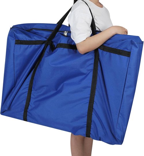 Paterr Trifold Presentation Board - Foldable 3 Panel Design with Storage Bag | Blue, 72 x 36 Inch