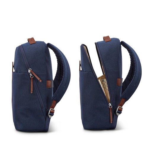 Samsonite Virtuosa Carry-On Travel Backpack with Padded Laptop Sleeve, Navy