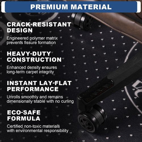 Large Chair Mat for Carpets Heavy-Duty Desk Chair Mat for Office, Studio & Pet Areas | Non-Slip Floor Mat with Grip Spikes, Smooth Glide Surface, Easy Clean & Extra Thick Carpet Protector (36" x 48")