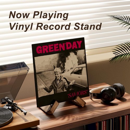 Recximi Vinyl Record Stand - Premium Wood Display for Easy Assembly | 2 Pack Now Playing Holder