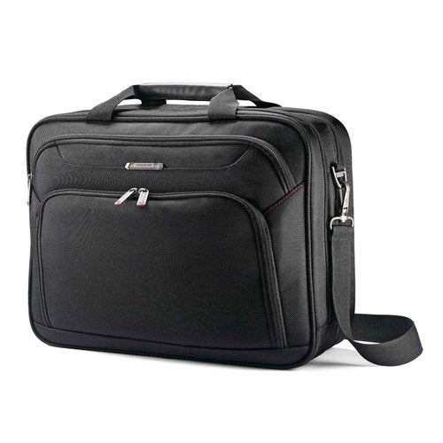 Samsonite Xenon 3.0 Gusset Check-Point Friendly Tech Locker Brief, Black, Double Gusset