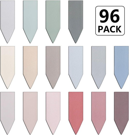 Skiennix Magnetic Bookmarks - 96 Colorful Arrow-Shaped Page Markers for Students & Teachers | Soft Color Set