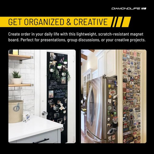 Magnetic Board | 16"x24" Memo & Vision Board for Home, Office, Classroom - Includes Mounting Screws