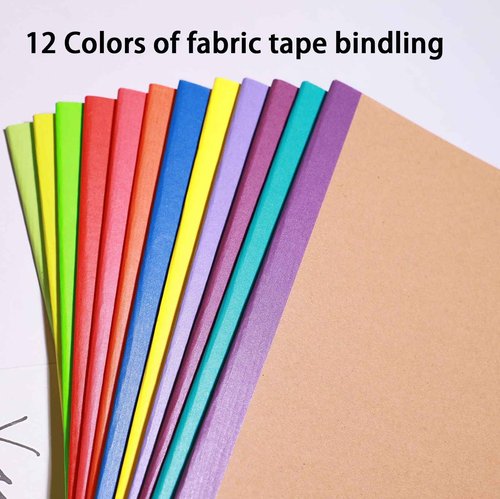 FAWTEEM 48 Pack A5 Kraft Notebook,Lines Pages - 60 Pages (30 Sheets), Wide Ruled,8.3”x 5.5” Small Kraft Notebook