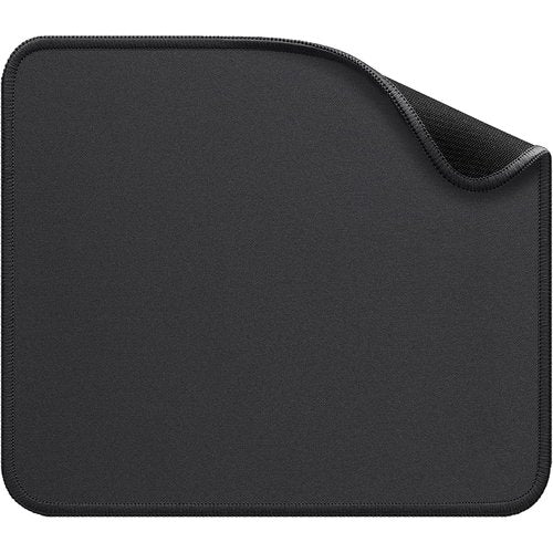 Mouse Pad, Gaming Pad, with Anti-Fray Stitching, Stitched Edges, Non-Slip Rubber Base-Durable, Portable, with Easy Glide, Quick Response, Water-Washable, Black