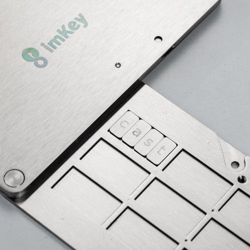 imKey S1 Fireproof Seed Phrase Storage – BIP39 Compatible Metal Backup for 12/18/24 Word Mnemonic bitcoin metal waterproof notebook ethereum seed storage eth solana crypto wallet