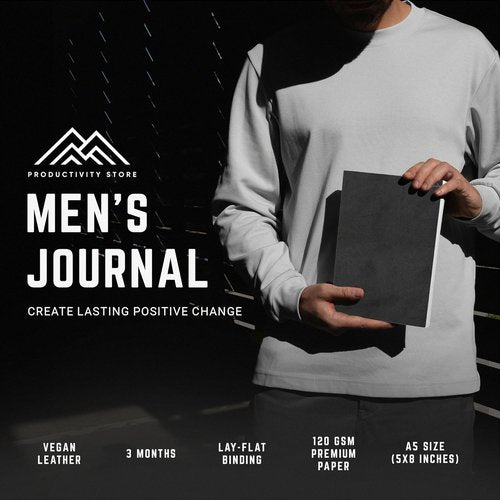 Better Man Journal | Gratitude & Reflection Journal for Mindfulness - 5-Minute Guided Self-Care Journal