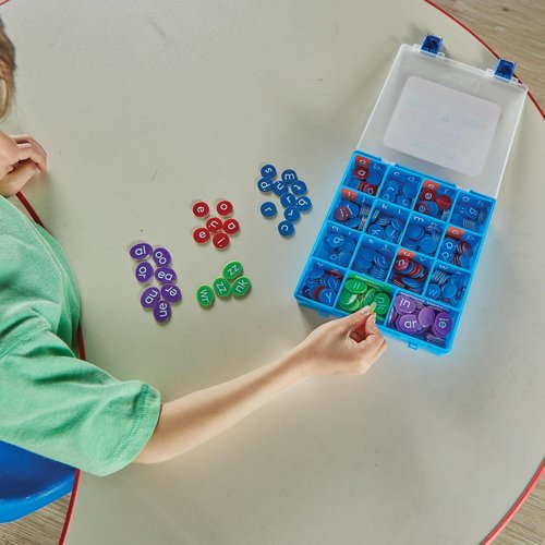 Hand2Mind Lowercase Phonics Chips - Phonics Manipulatives for Kindergarten | Reading Tools for Kids