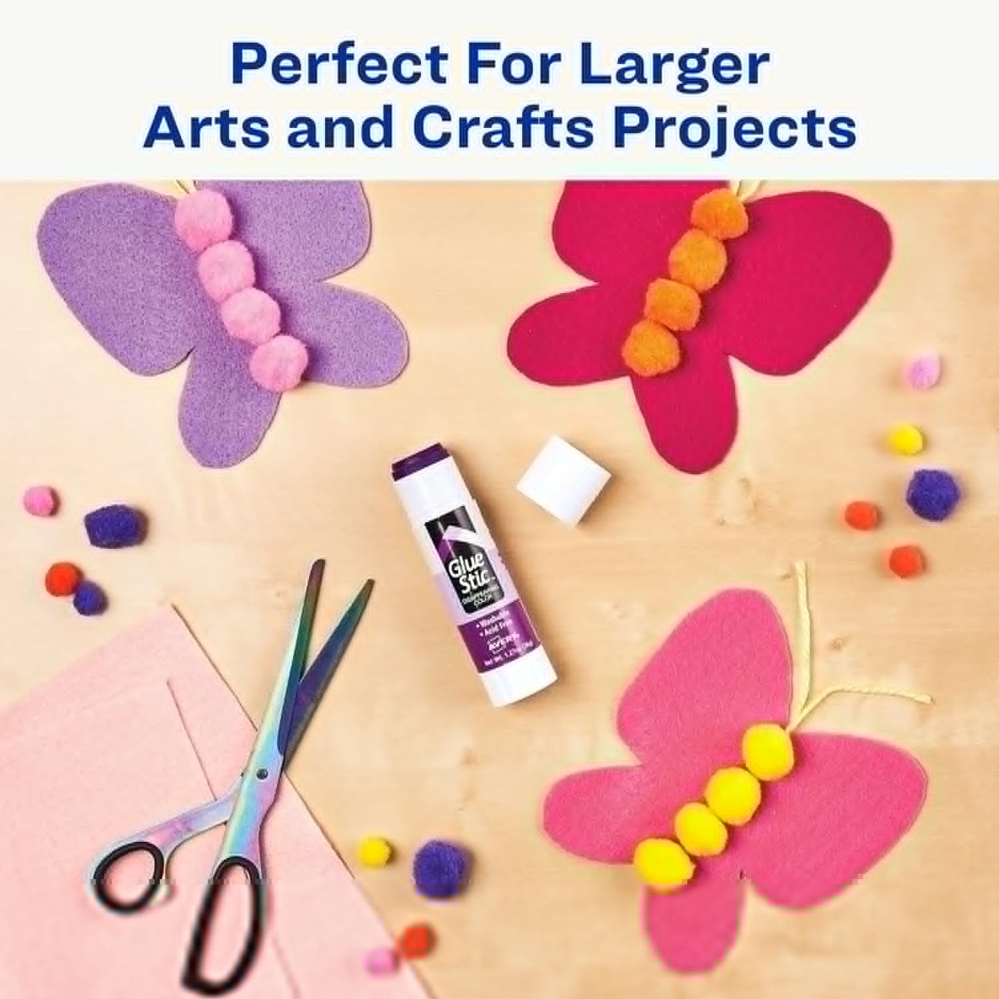 Avery Glue Stic - Disappearing Purple Washable Glue - 1.27oz, 6 Sticks Per Pack, 2-Pack Total 12